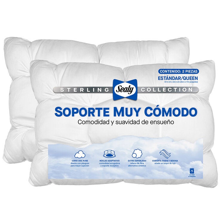 Sealy, Juego de 2 Almohadas, Tamaño Queen Sealy, Juego de 2 Almohadas, Tamaño Queen