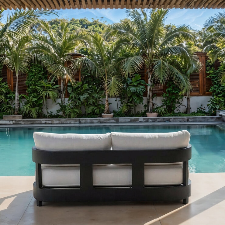 MoDe Living, Sanford Estate Colección de Patio color Blanco, 15 piezas