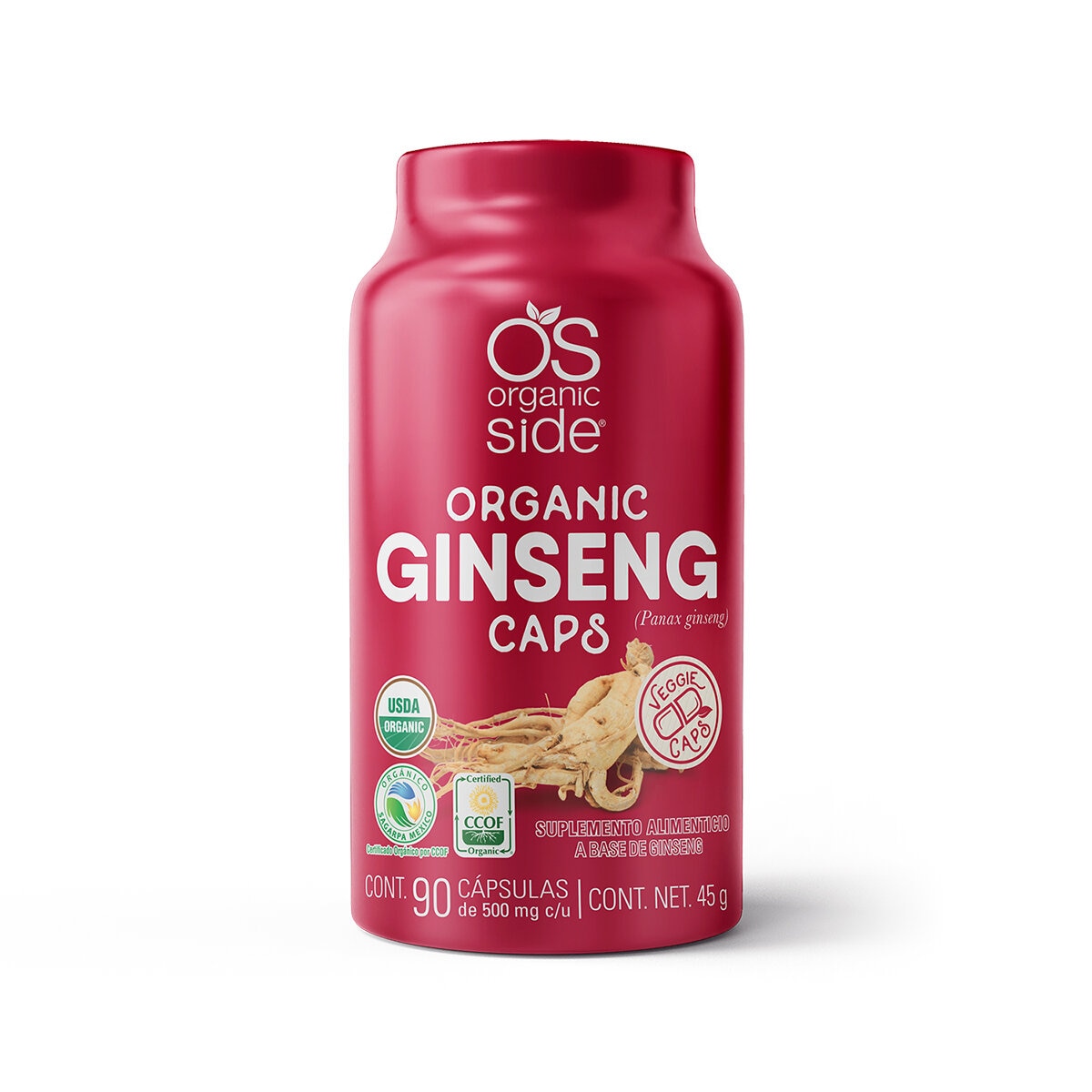 Organic Side Ginseng 90 Cápsulas