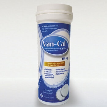Van-Cal Calcio 500mg Comprimidos Efervescentes 3 Tubos