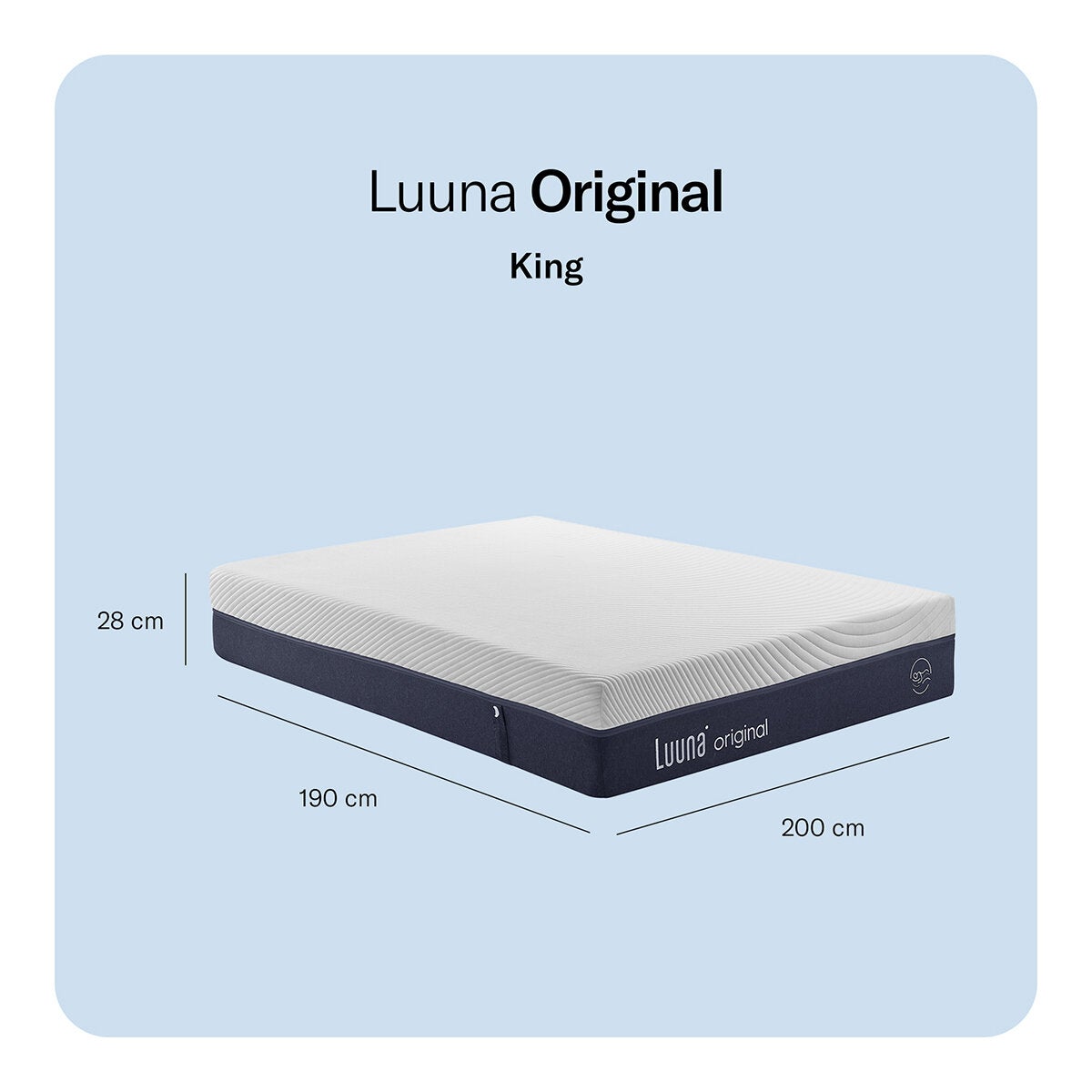 Luuna Colchón Original Memory Foam, King
