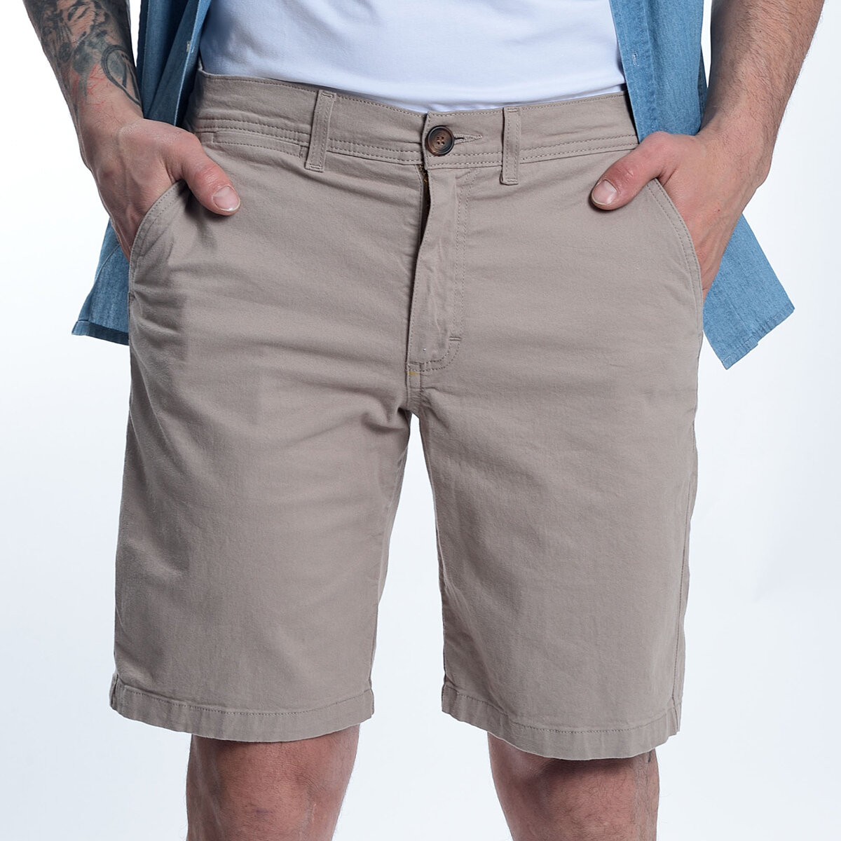 Chaps Shorts para Caballero Café 38