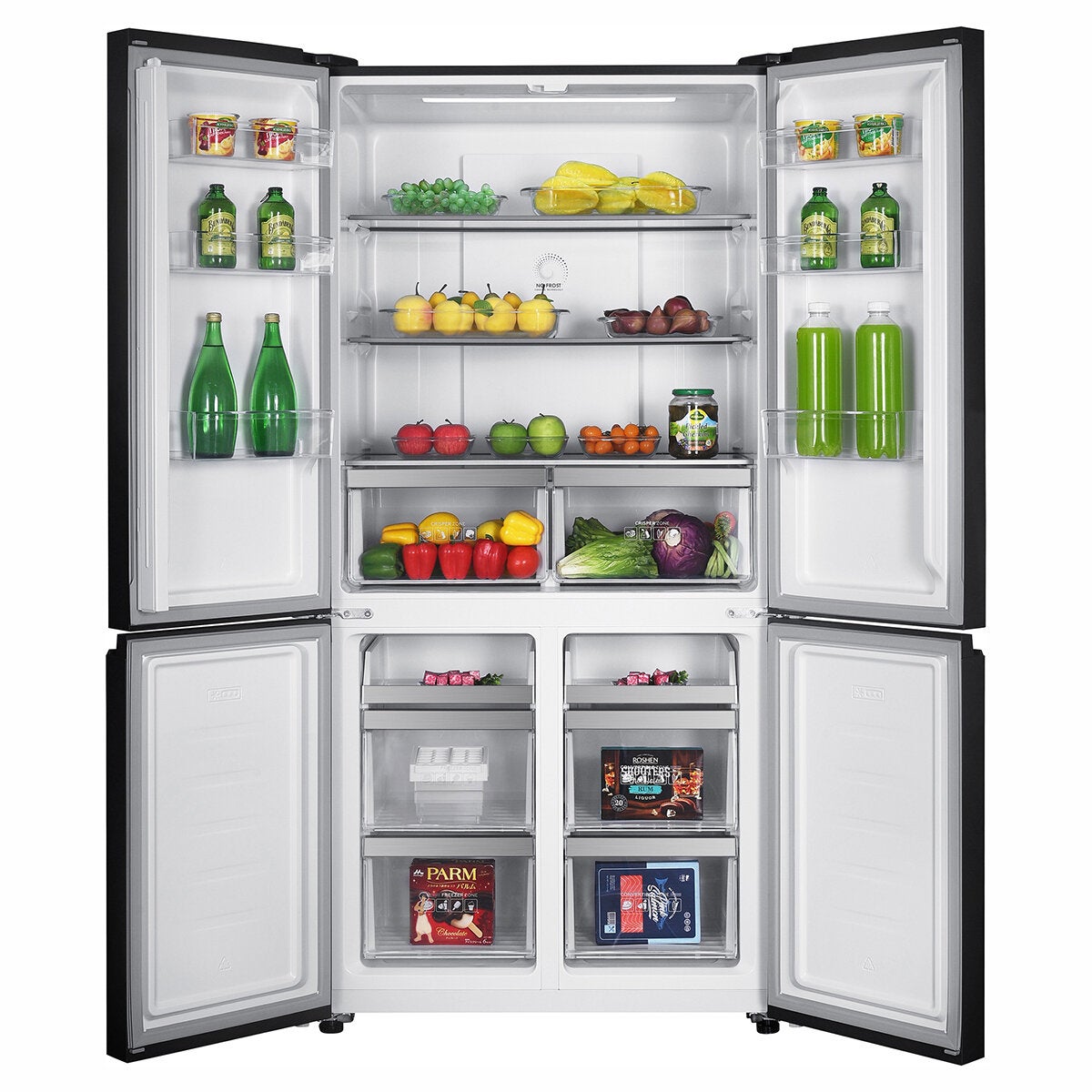 Mabe Refrigerador 21' 4 Puertas Cristal Negro Mabe Refrigerador 21' 4 Puertas Cristal Negro