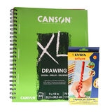 Cuaderno Canson XL Drawing + Colores Lyra Groove Grip