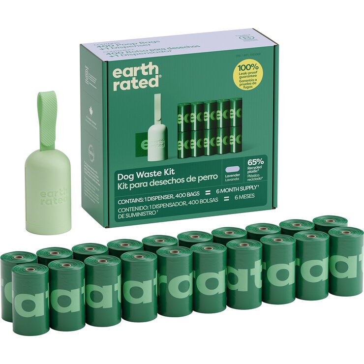 Earth Rated Bolsas para Desechos de Mascotas 20 rollos