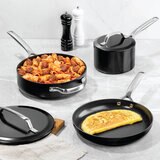 Gotham Steel Juego de Sartenes de 5 piezas, Negro