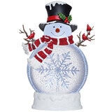 Linterna Navideña de Muñeco de Nieve con Luces LED