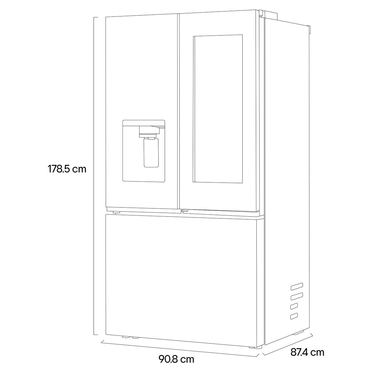 LG Refrigerador 31' French Door Instaview