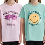 SmileyWord Playera para Niños y Niñas 2 piezas Varias Tallas y Colores SmileyWord Playera para Niños y Niñas 2 piezas Varias Tallas y Colores