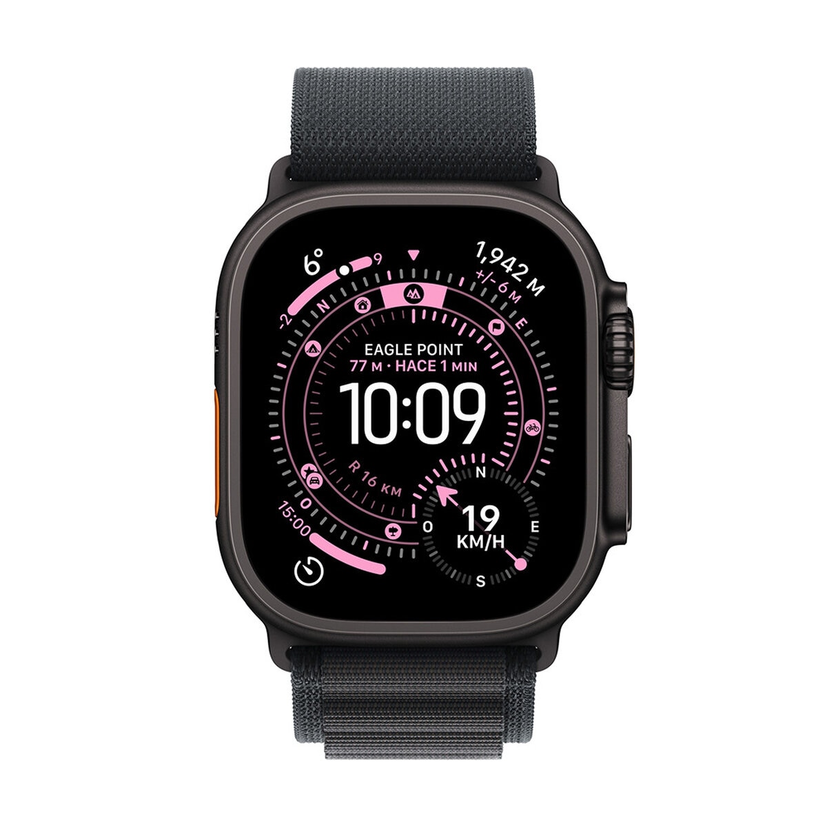 Apple Watch Ultra 3 (GPS + Cellular) Caja de Titanio Negro 49mm con Correa Alpine Loop M