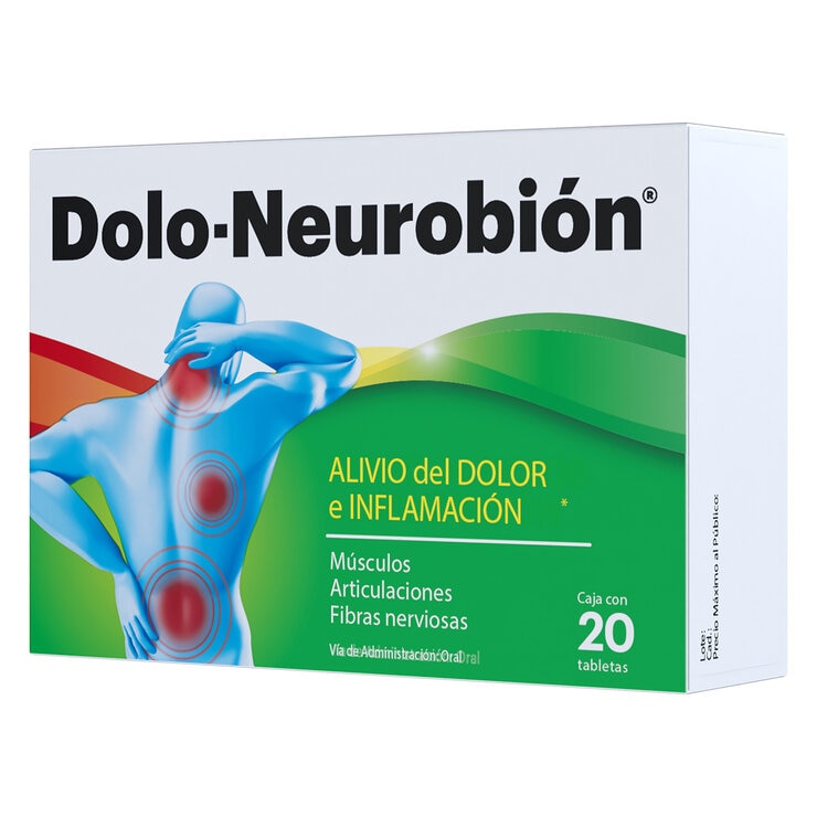 Dolo Neurobión 50mg 2 Cajas de 20 Tabletas c/u