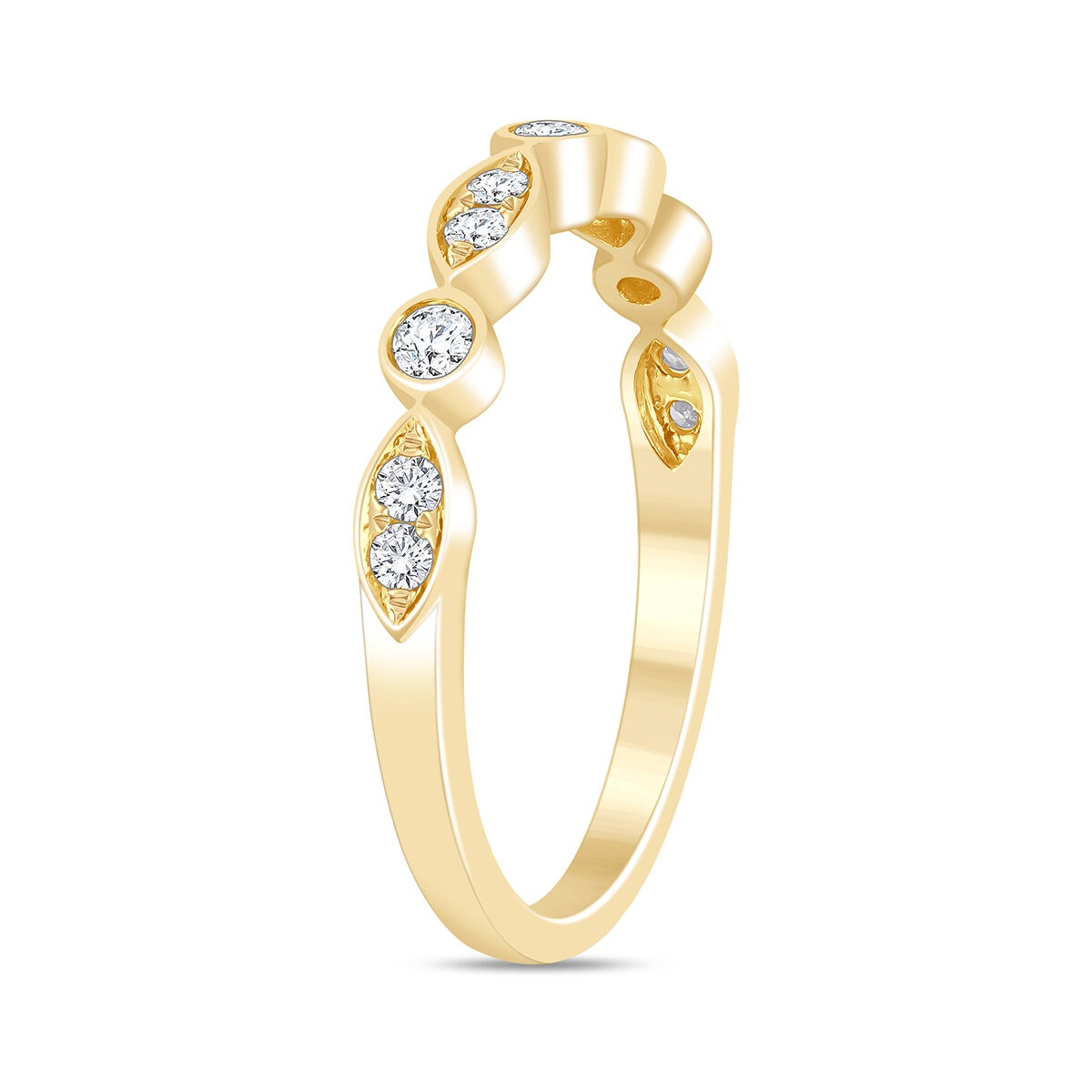 Anillo, Diamantes 0.23ctw, Oro Amarillo