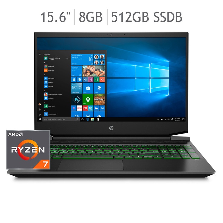 HP Pavilion Gaming Laptop 15.6" AMD Ryzen 7 3750H 8GB 512GB SSD