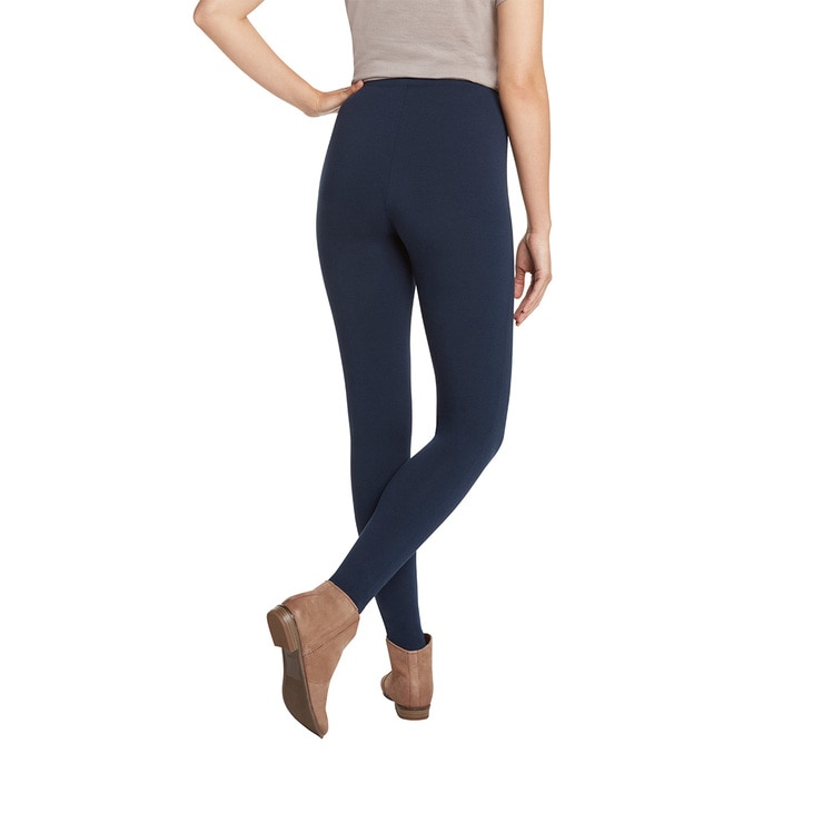 Max & Mia, Leggins de Felpa Cepillada para Dama, Índigo, Grande