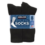 Kirkland Signature Calcetines para Caballero 8 pares negro US 8-12