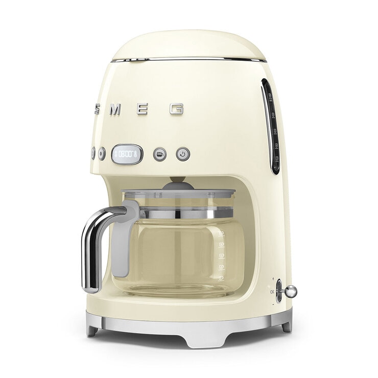 Smeg Cafetera de goteo 10 tazas crema Smeg Cafetera de goteo 10 tazas crema