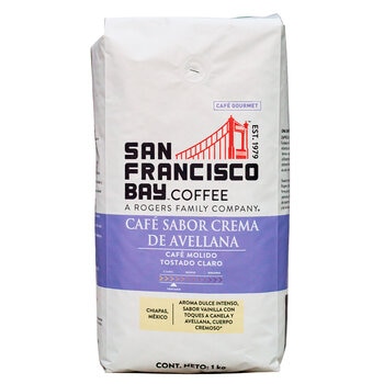 San Francisco Bay Coffee Gourmet Café Molido Sabor Crema de Avellana 1 kg
