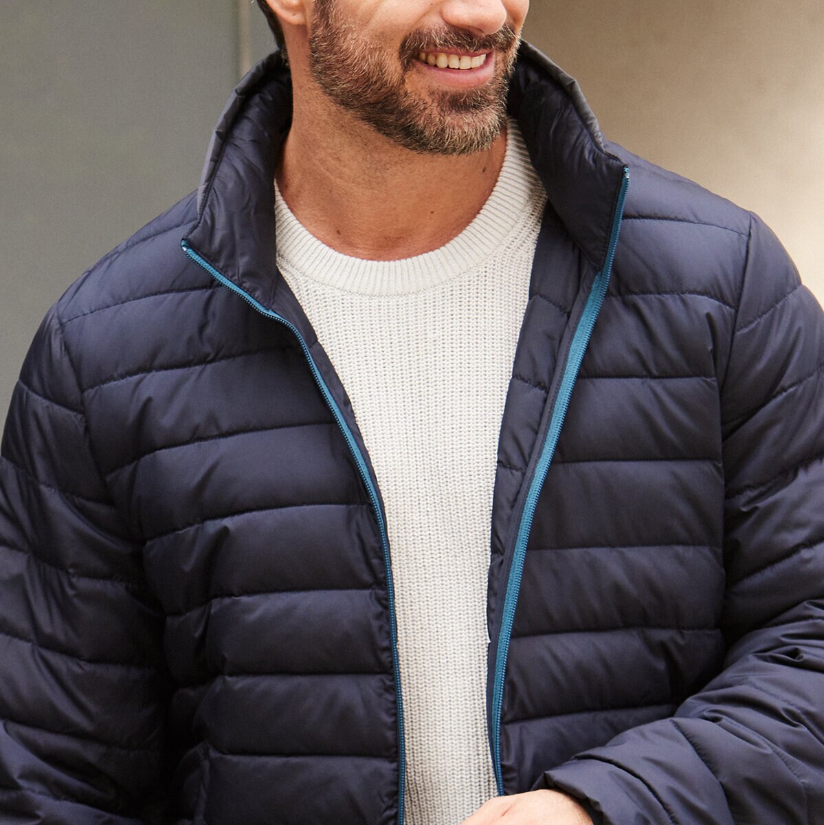 Weatherproof Chamarra empacable para Caballero Azul Chica