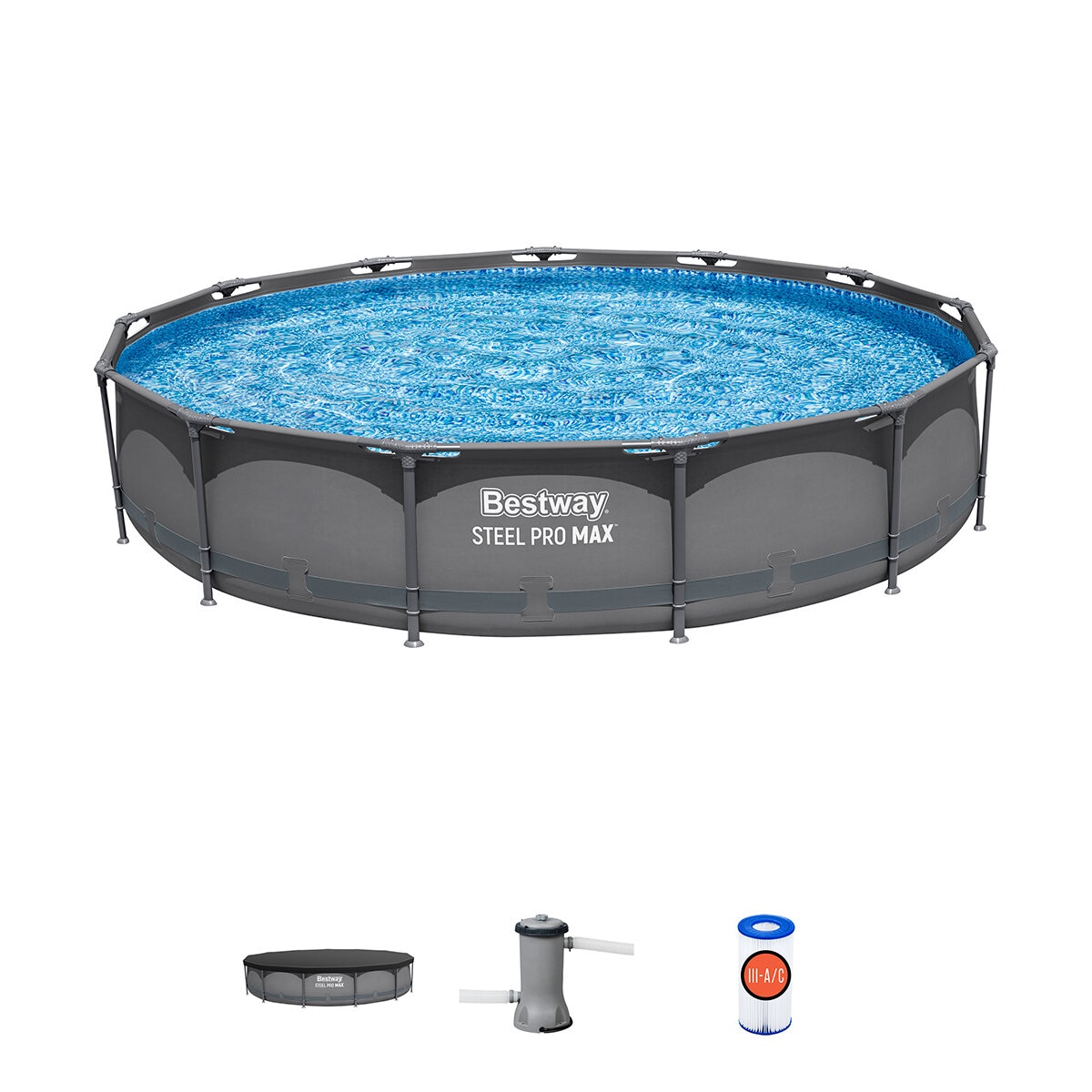 Bestway Piscina Elevada Redonda Steel Pro MAX
