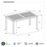 Midtown Concept, Orlando Mesa de Comedor para Exterior de Madera