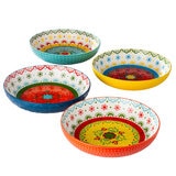 Signature Housewares Incorporated Juego de 4 Platos Hondos de Cerámica