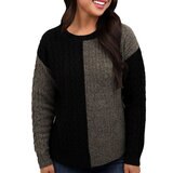 Leo & Nicole Suéter para Dama Negro Grande