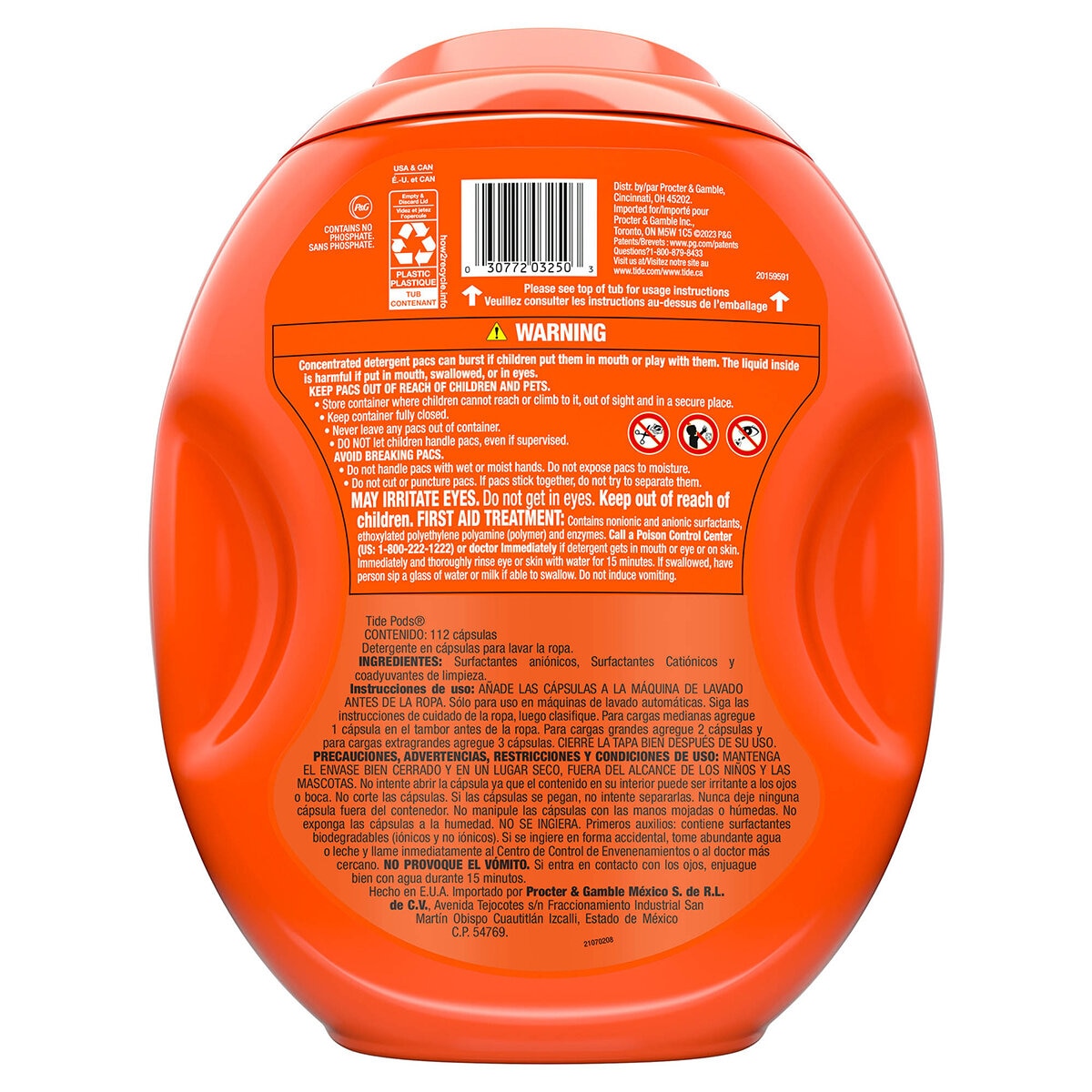Tide Pods Detergente para Ropa en Cápsulas 112 pzas