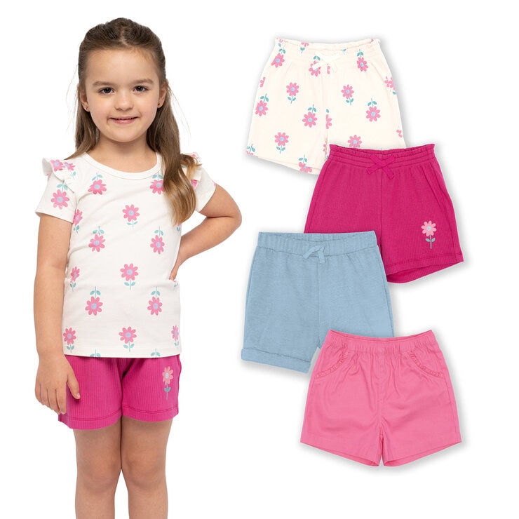 Pekkle Pekkle Shorts 4 piezas para Niños y Niñas Varias Tallas y Colores