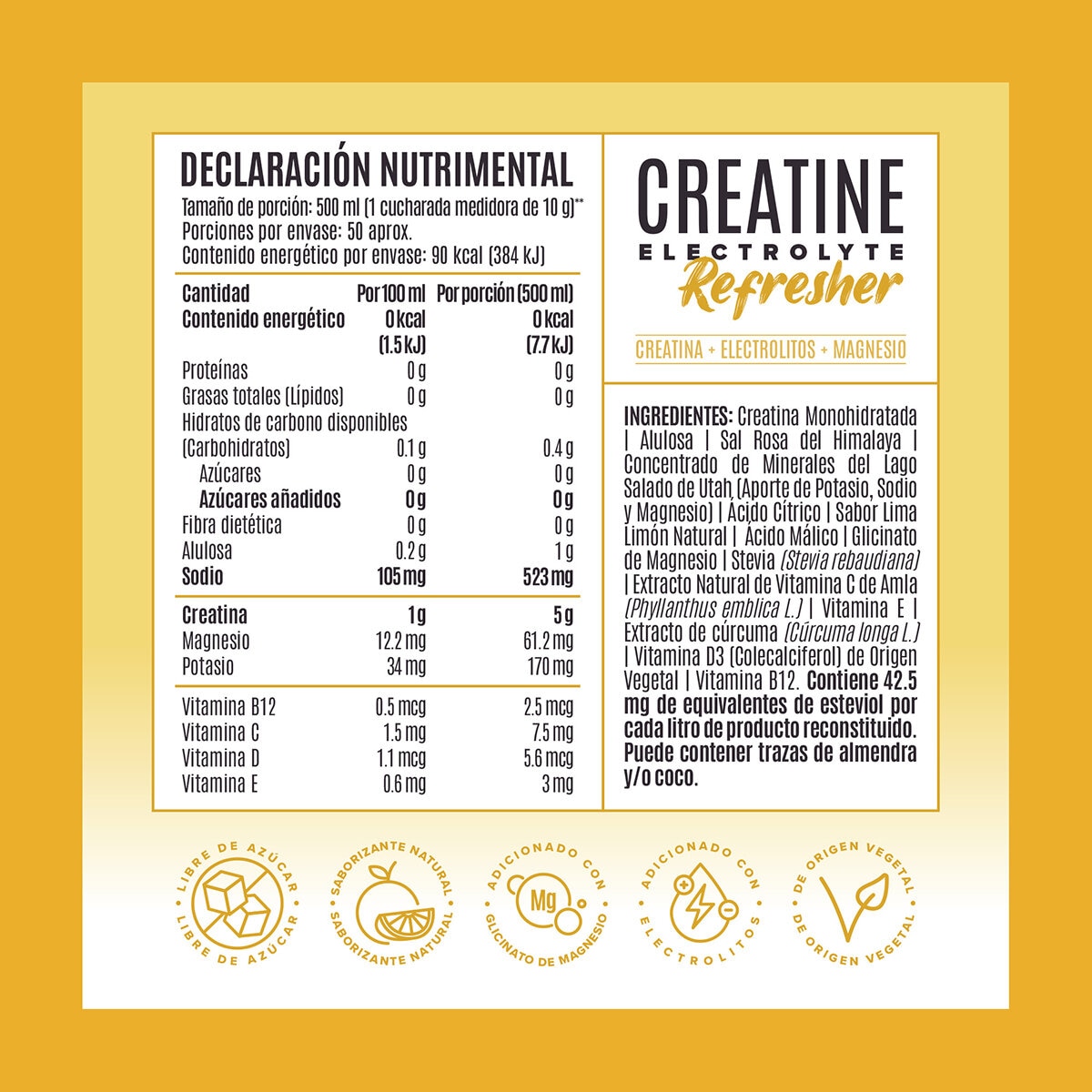 Birdman Creatina Refresher Lemon Lime 500gr
