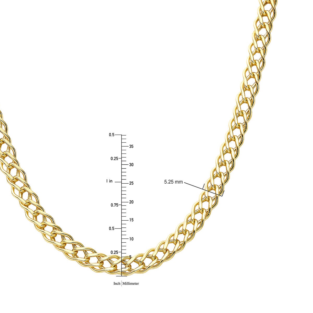 Cadena de Eslabones, Oro Amarillo de 14K Cadena de Eslabones, Oro Amarillo de 14K