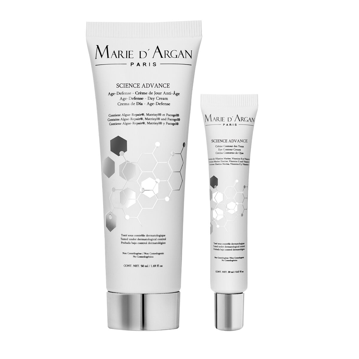 Marie D'Argan, Crema de Día + Contorno de Ojos Dermatológico Science Advance