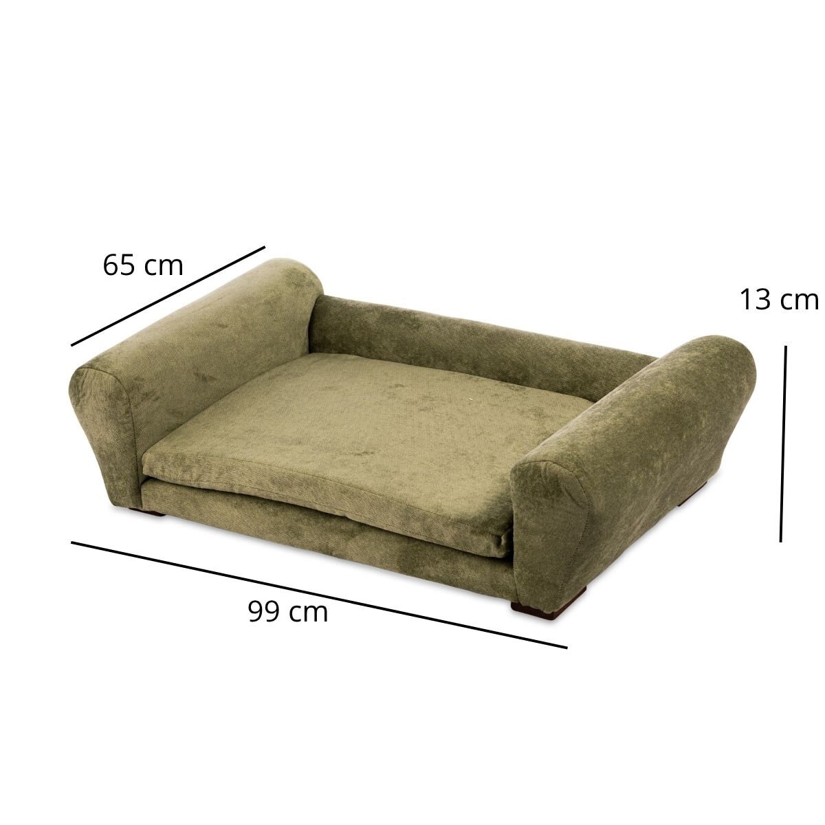 Maypet, Sillón/Cama Tamaño Mediana, Estilo Minimalista para Mascota, Color Verde