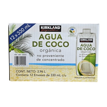 Kirkland Signature Agua de Coco Orgánica 12/330 ml Kirkland Signature Agua de Coco Orgánica 12/330 ml