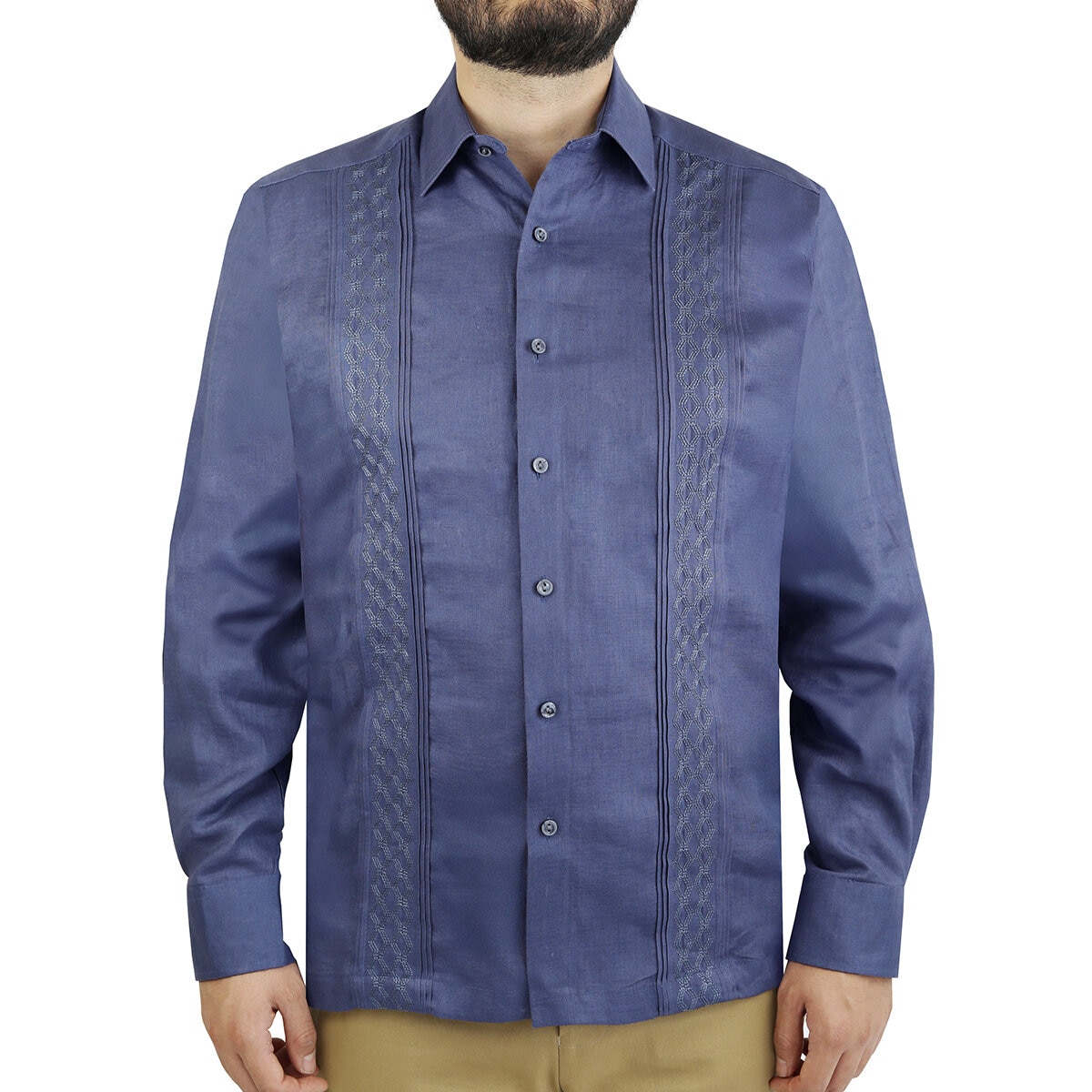 Uxmal by Manchester Guayabera 100% Lino, para Caballero, Varios Colores y Tallas