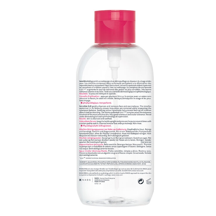 Bioderma Sensibio H2O Agua Micelar Desmaquillante 850 ml