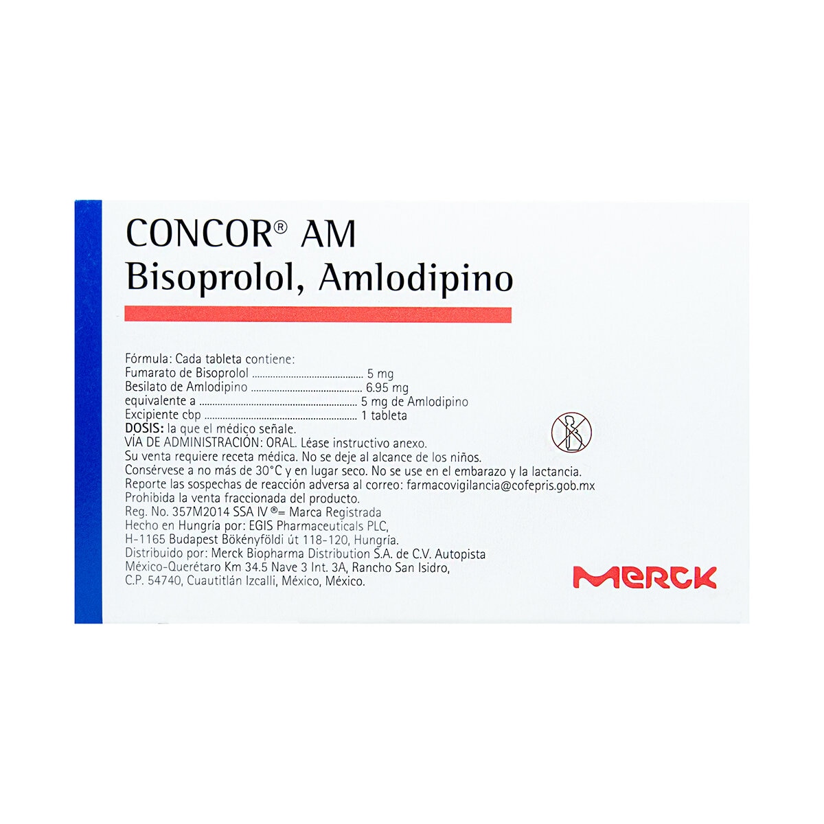 Concor AM 5/5 mg 30 Tabletas