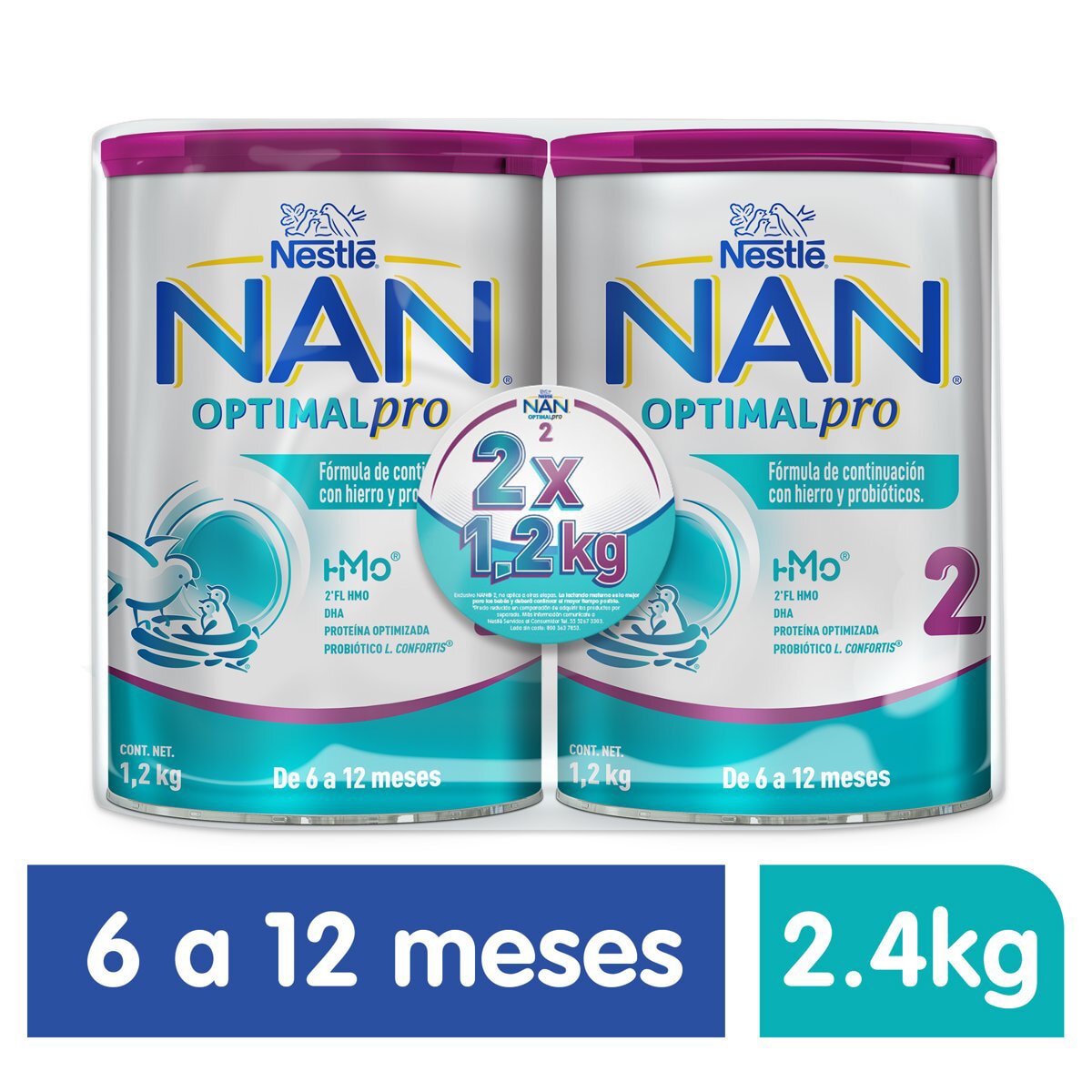 Farmacias del Ahorro, Fórmula infantil NAN® 2 SUPREME PRO, De 6 a 12  meses, 1 lata de 800g