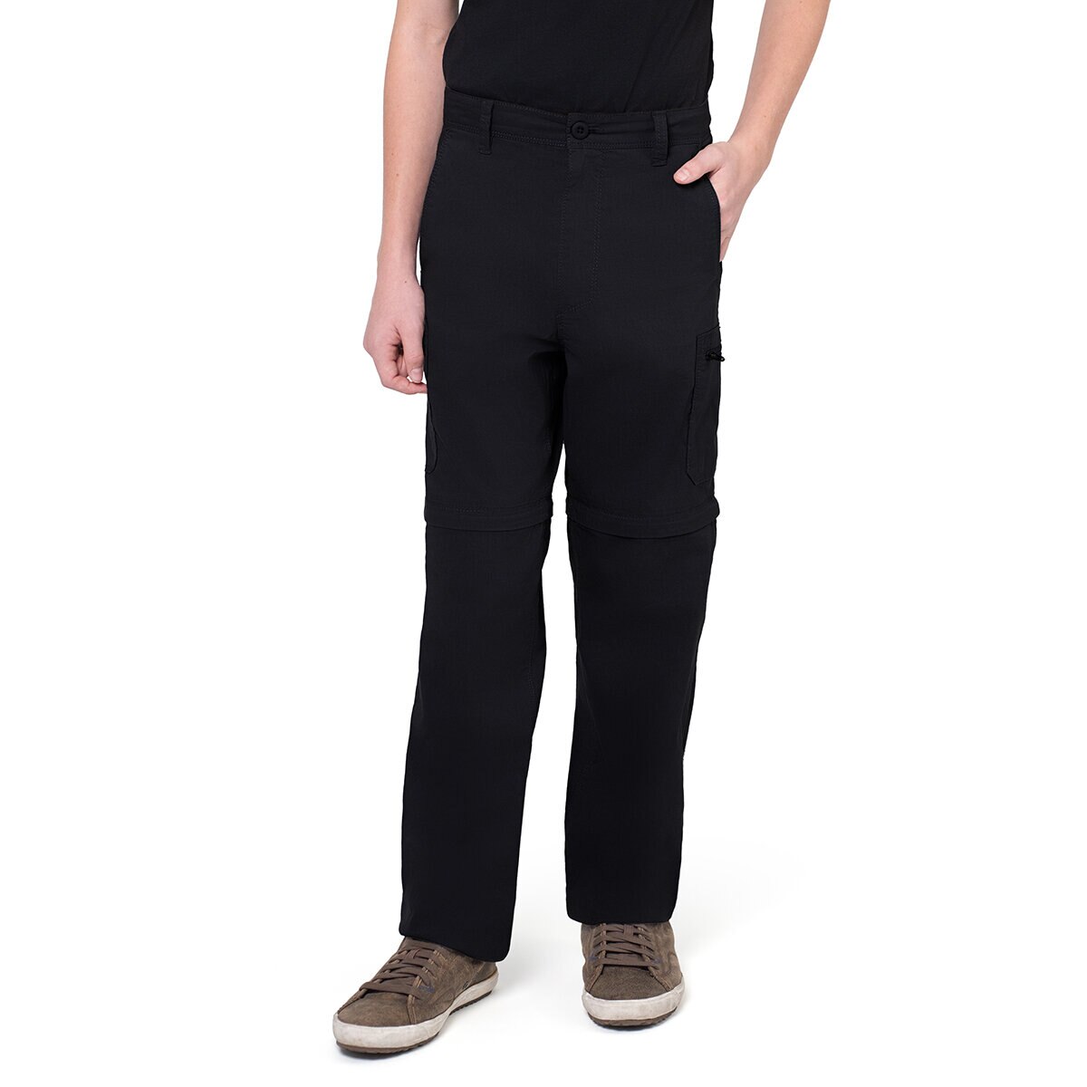 Wearfirst Pantalones convertibles para Niños Negro 7 / 8 Años