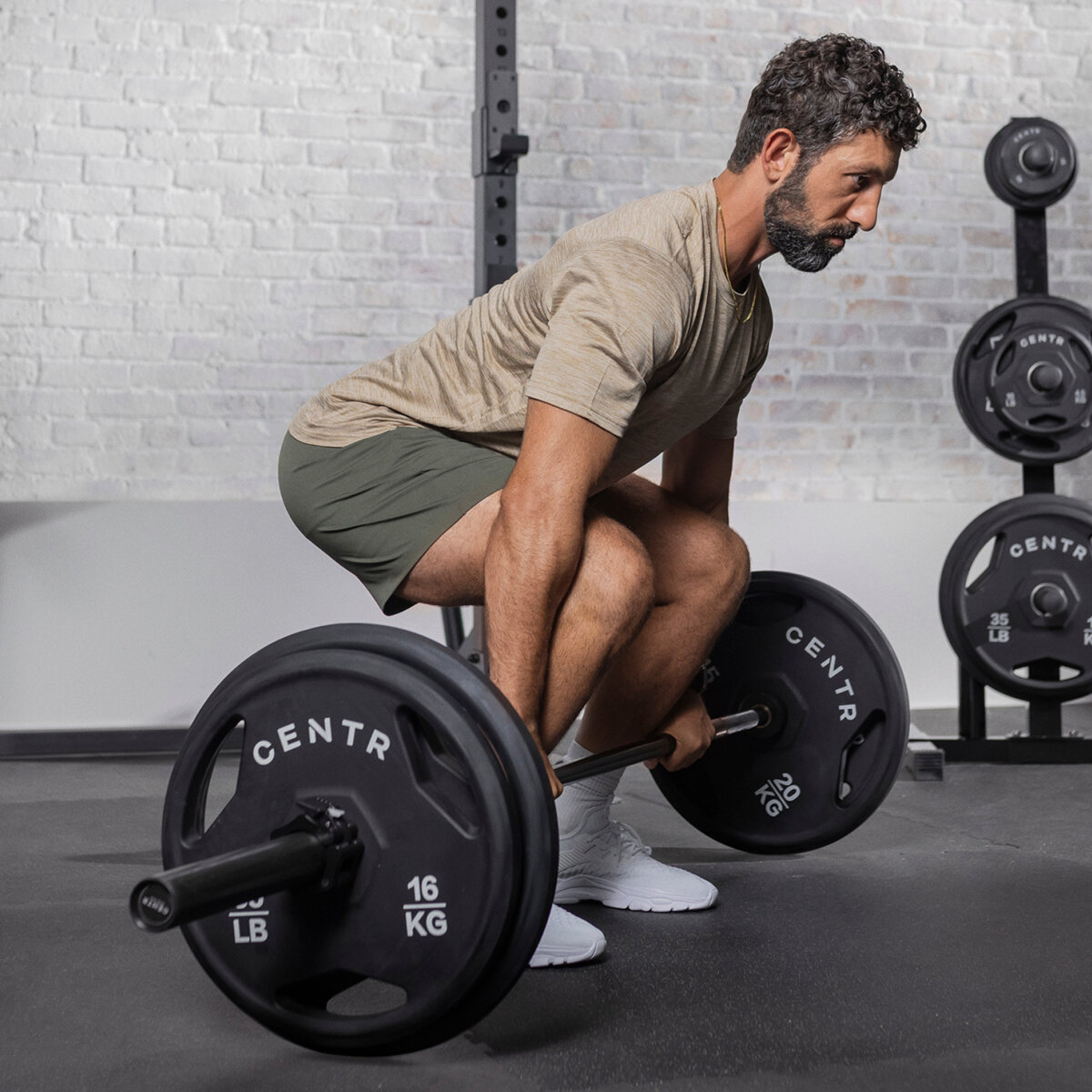 Centr Set de Barra Olímpica con Discos