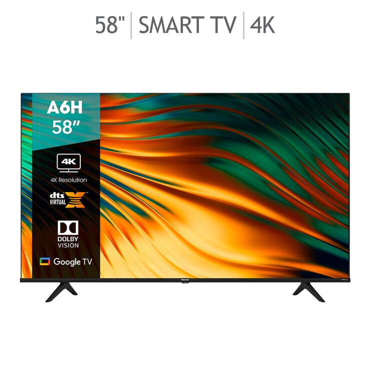 Hisense Pantalla 58" UHD 4K Smart TV