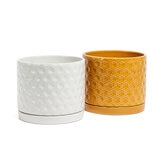 Over & Back, Set de 2 Macetas de Jardín con Platos