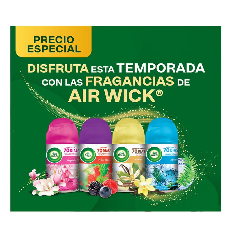 Air Wick Aromatizante de Ambiente Freshmatic 4 pzas de 250 ml