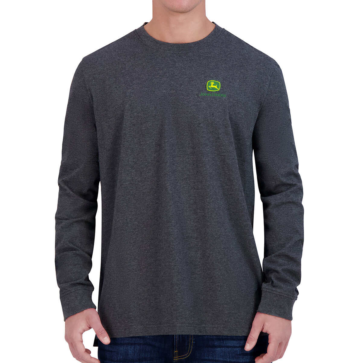 John Deere Playera para Caballero Gris Grande