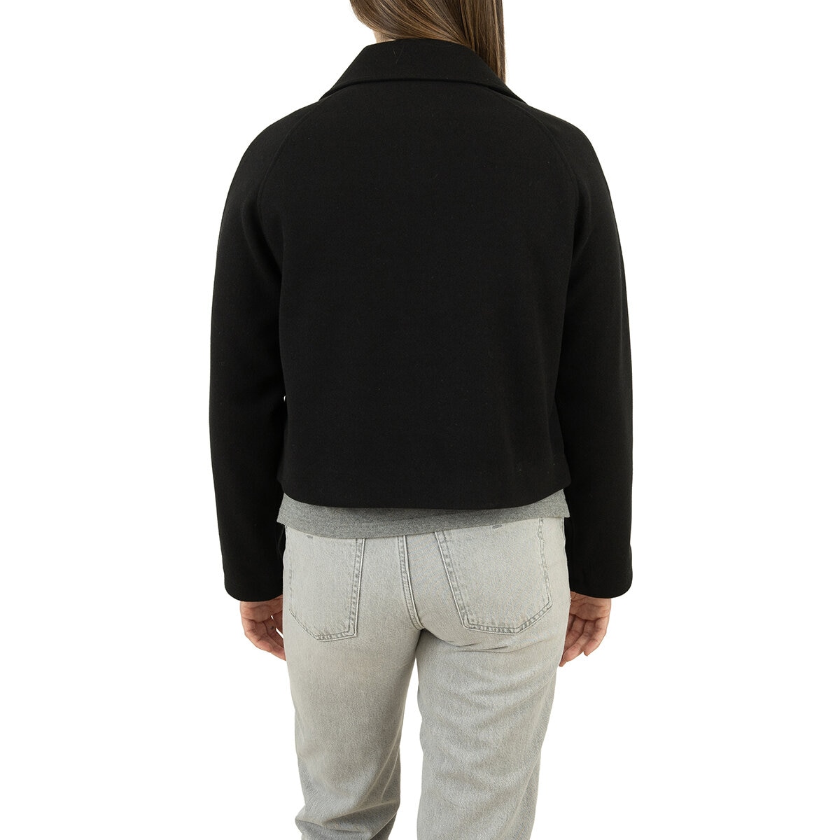 Nine West Abrigo Corto para Dama Negro Extra Chica