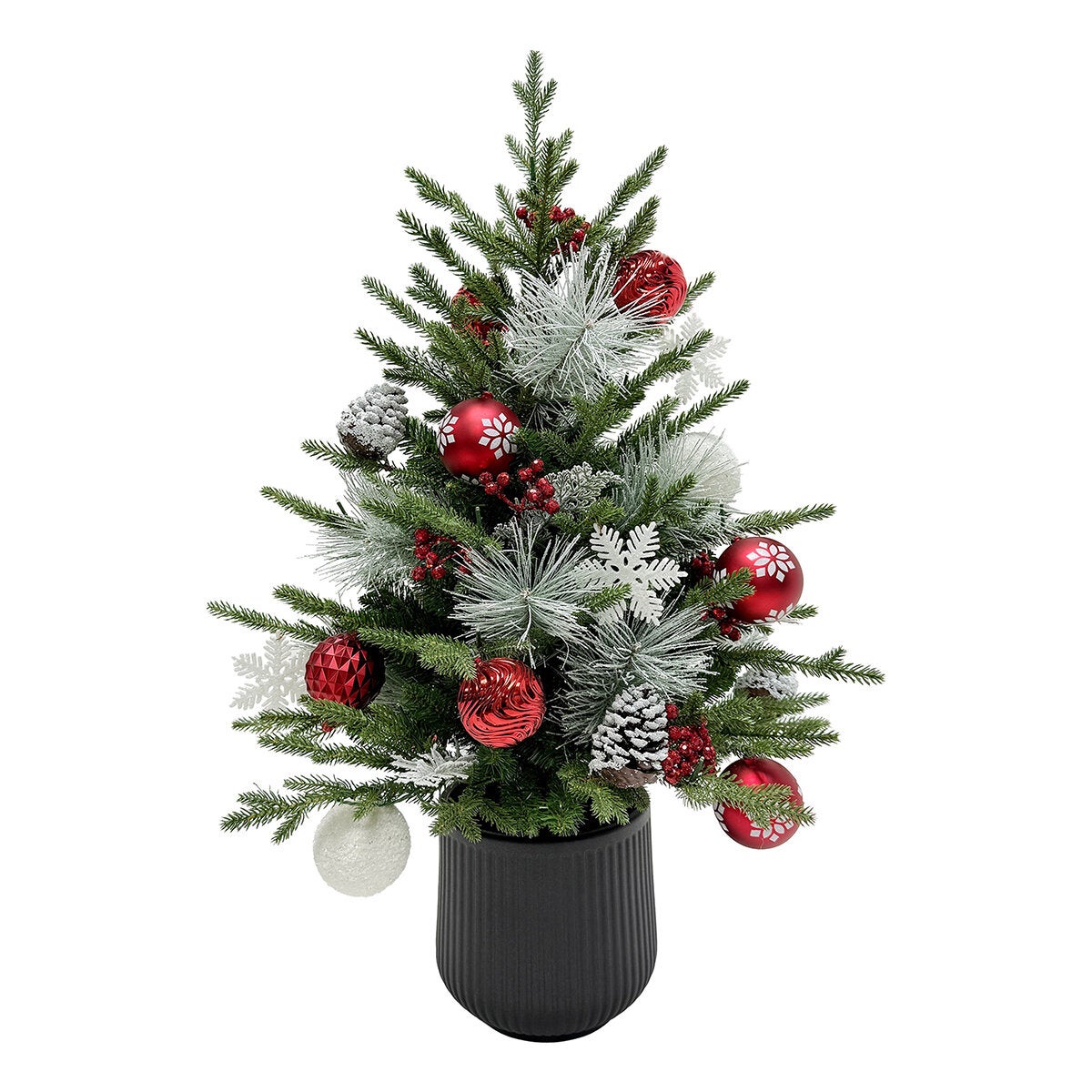 Árbol de Pino Decorado con Luces Centelleantes 91 cm Árbol de Pino Decorado con Luces Centelleantes 91 cm