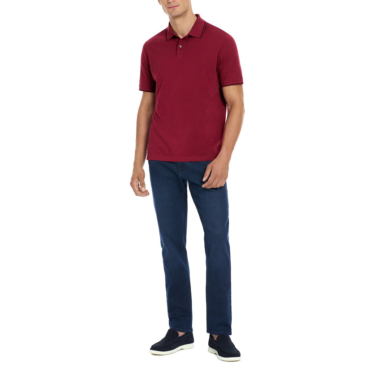 Ted Baker Polo para Caballero Rojo Extra Grande