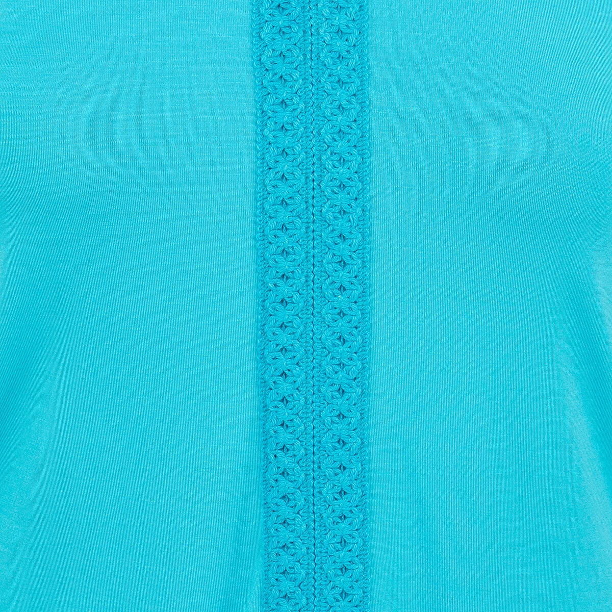 Cristina B Blusa para Dama Azul Extra Grande