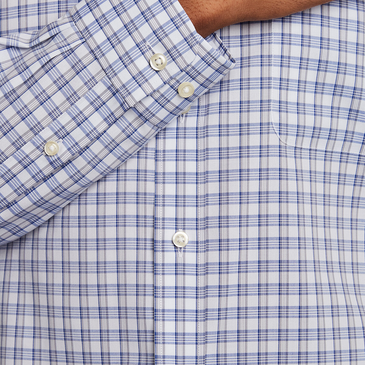 Kirkland Signature Camisa para Caballero Gris Cuello 17 Manga 36/37