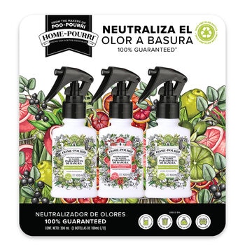 Poo Pourri Neutralizador de Olores 3 pzas de 100 ml Poo Pourri Neutralizador de Olores 3 pzas de 100 ml