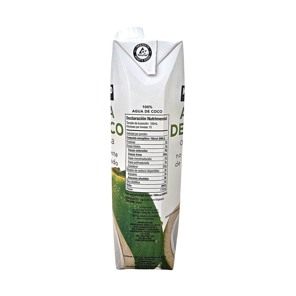 Kirkland Signature Agua de Coco Orgánica 9/1 l Kirkland Signature Agua de Coco Orgánica 9/1 l